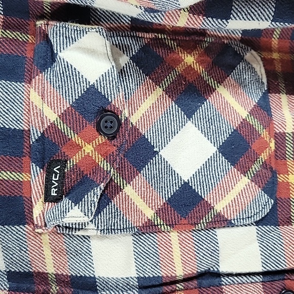 RVCA Regular Fit Heavy Flannel sz. M - Picture 4 of 4